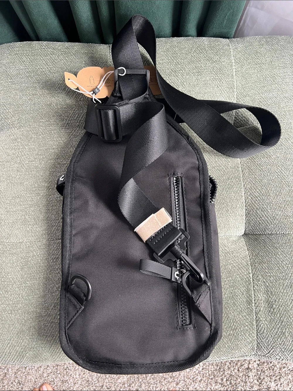 True Religion Black Men’s Sling Belt Bag